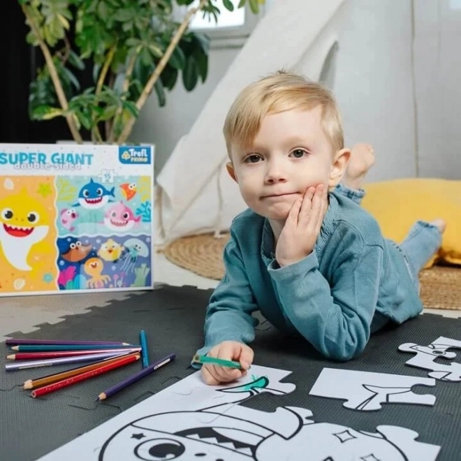 Obří puzzle Baby Shark pro malé děti