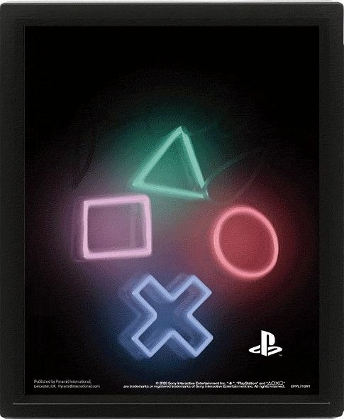 3D obraz PLAYSTATION – lentikulární tisk 23 × 28 cm