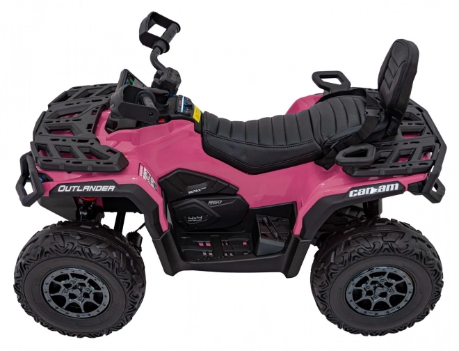 Růžový čtyřkolka Can-Am Outlander ATV
