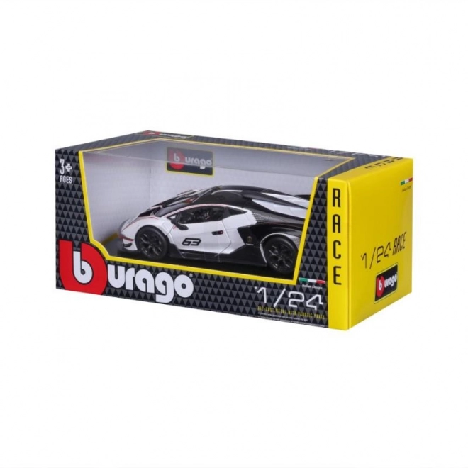 Bburago 1:24 Dirka Lamborghini Essenza SCV12 – Bílé