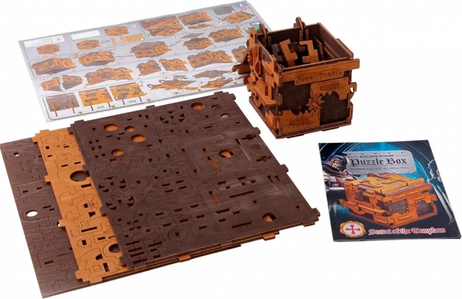 Dřevěné puzzle box úniková hra 149 dílků