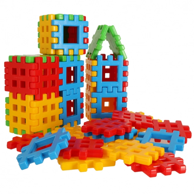 Barevné stavební kostky Wafle Marioinex - 48 ks