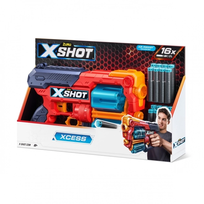 Wyrzutnia X-Shot Excel Xcess (16 šipek) oranžová