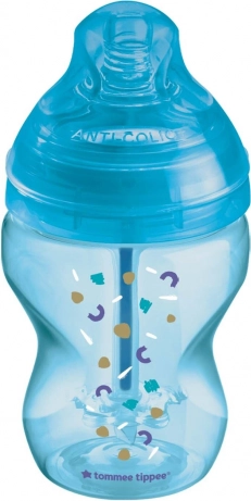 Kojenecká láhev anti-colic 260 ml modrá 0+