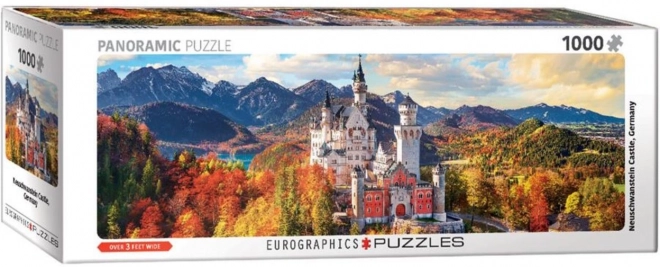 Panoramatické puzzle zámek Neuschwanstein, Německo 1000 dílků