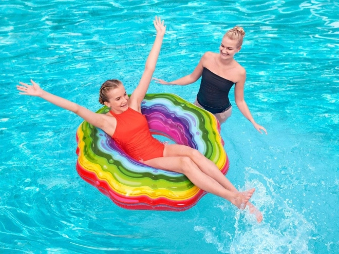 Bestway Nafukovací kruh duhová želé 115 cm