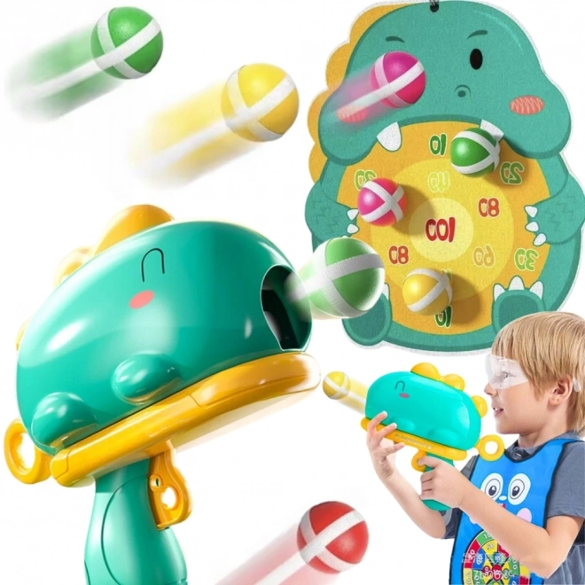 WOOPIE Střelní zbraň dinosaurus na kuličky s lepivými body