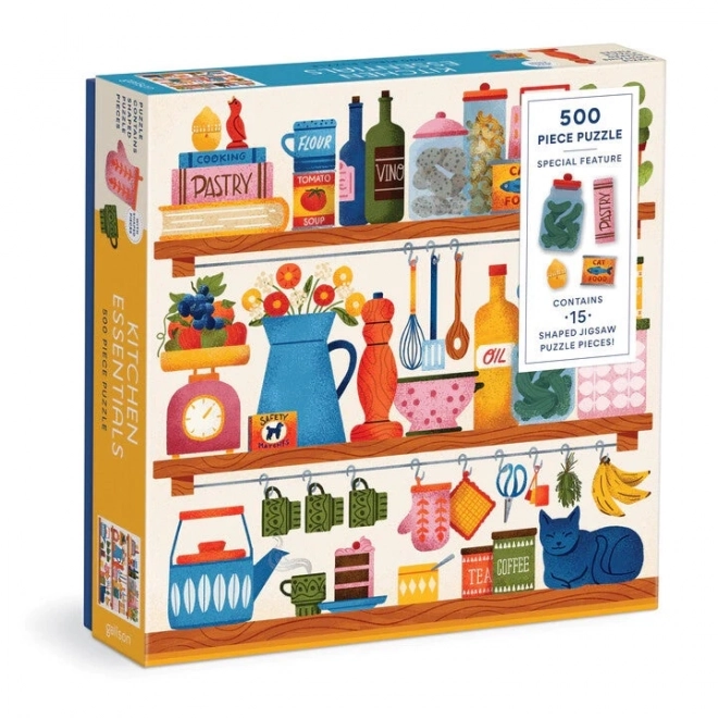 Puzzle základní kuchyňské potřeby 500 dílků
