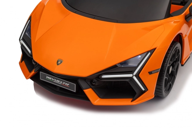 Dětské elektrické auto Lamborghini Revuelto oranžové
