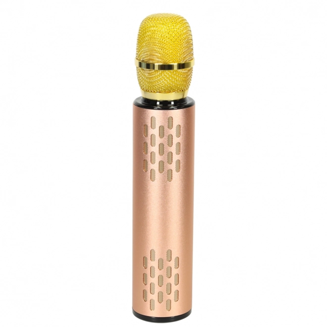 Bezdrátový mikrofon na karaoke Bluetooth černý – Zlatý