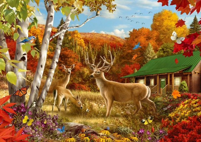 Puzzle Někde na poli 1000 dílků
