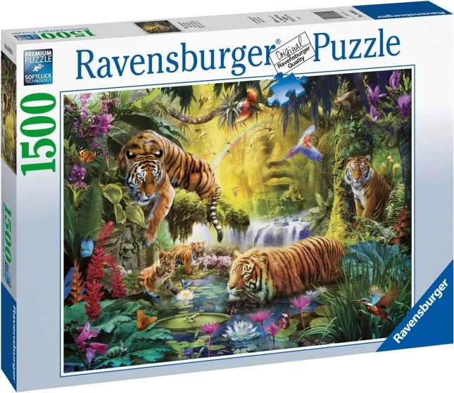 Puzzle 1500 dílků Klidní tygři RAVENSBURGER