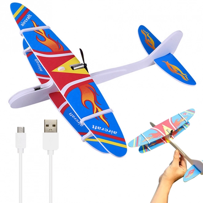 Polystyrenové létající letadlo s USB motorem