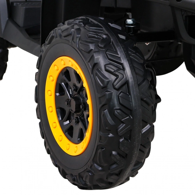 Čtyřkolka XT-Speed pro děti žlutá + 4x4 + EVA + pomalý start + rádio MP3 + LED dioda