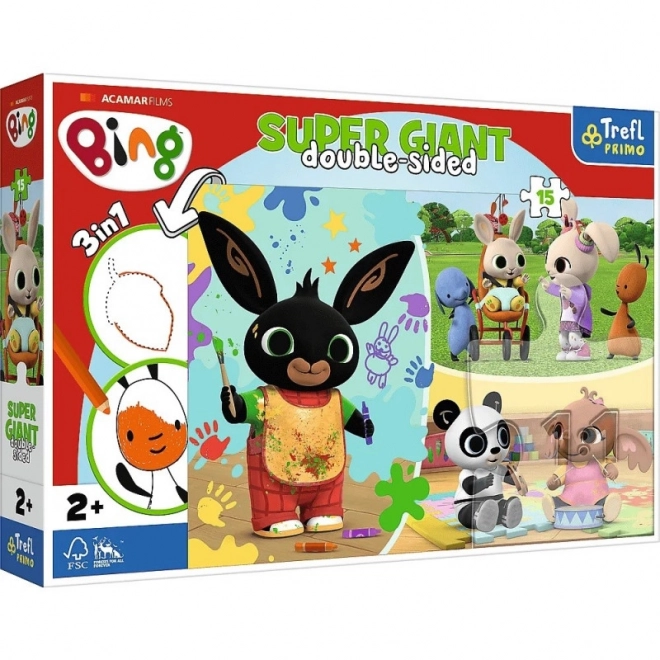 Velké puzzle Vesele den s Bingem