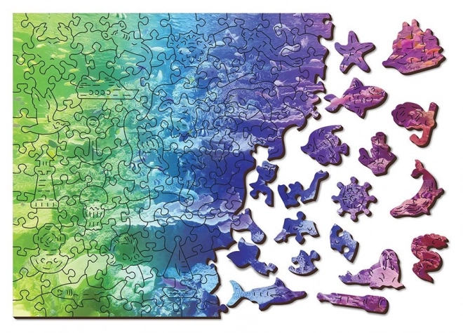 Dřevěné puzzle korálový útes od WOODEN CITY