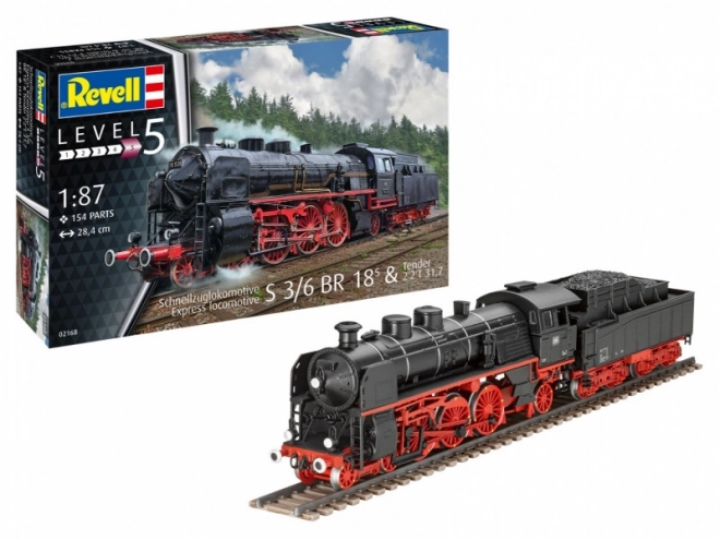 Plastikový model Expresní lokomotiva S3/6 1/87