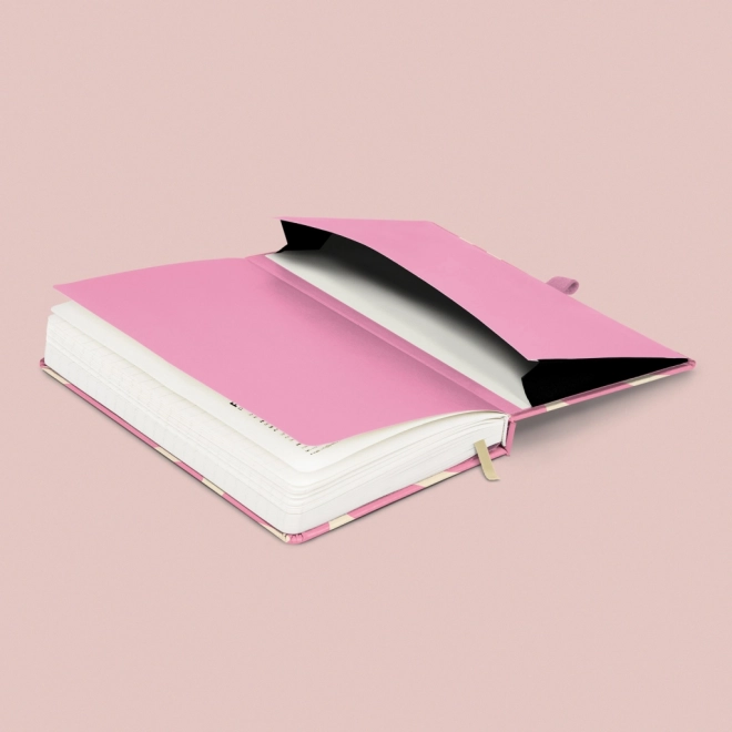 Zápisník NOTIQUE růžový 13 × 21 cm