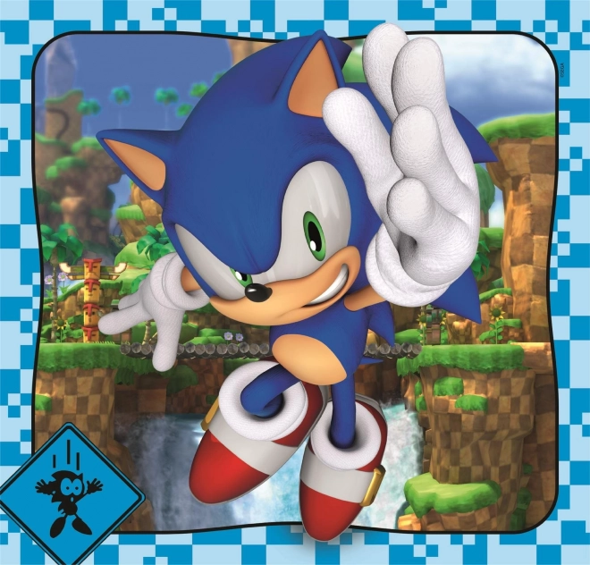 Puzzle 3×48 dílků CLEMENTONI SONIC