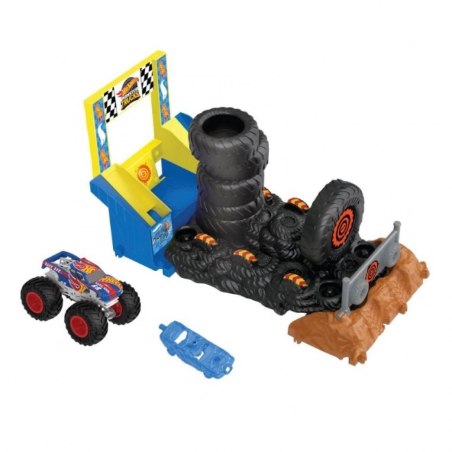 Hot Wheels Monster trucks aréna - závodní výzva herní set HNB87 – HW Tiger Shark