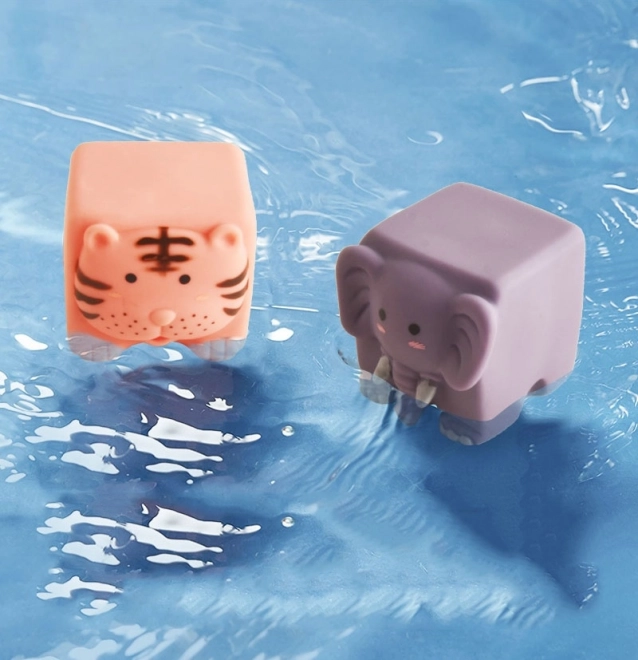 WOOPIE dětské senzorické kostky a puzzle zvířátka 12 ks