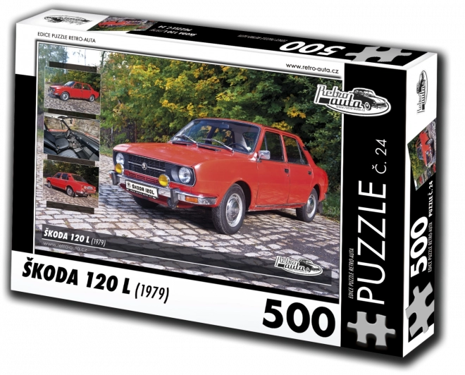 Sběratelské puzzle Retro-auta Škoda 120 L
