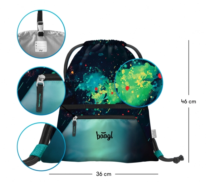 Školní set BAAGL Airy Chill: batoh, penál, sáček