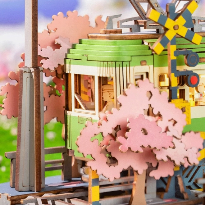 3D dřevěná skládačka Sakura stanice