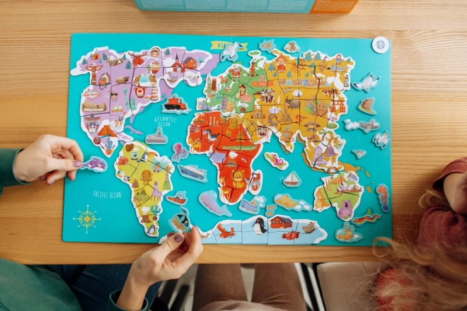 Magnetická hra Mapa světa