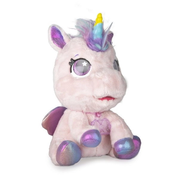 Interaktivní jednorožec Club Petz My Baby Unicorn růžový – Modrý