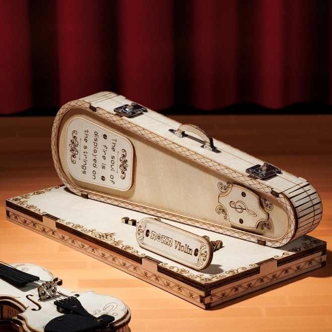 RoboTime dřevěné 3D puzzle - Viola