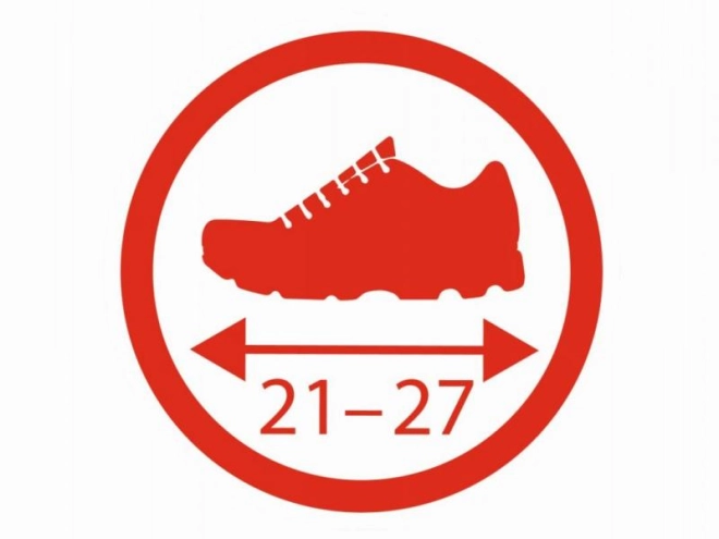 Snadné nastavení pro velikosti 21–27