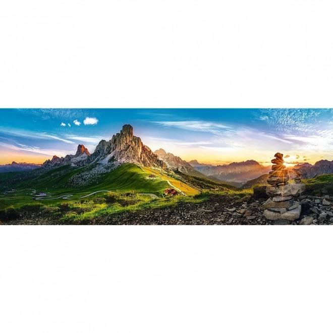 Panoramatické puzzle Passo di Giau, Dolomity