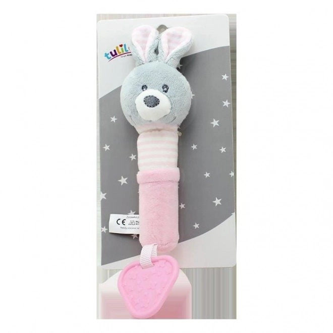 Hračka s zvukem - Králíček 17 cm