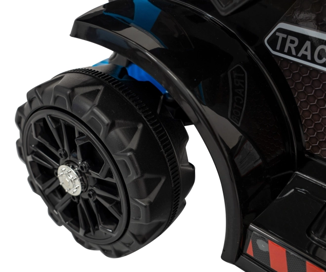 Otroški električni traktor z radlico – Modrý