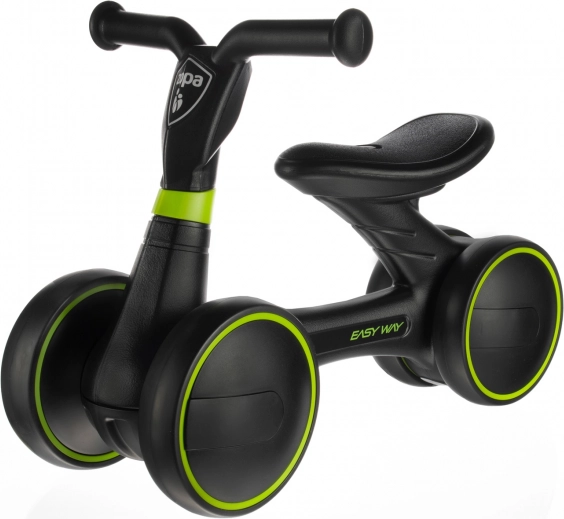 Odrážedlo EASY WAY Race Green se silentními kolečky