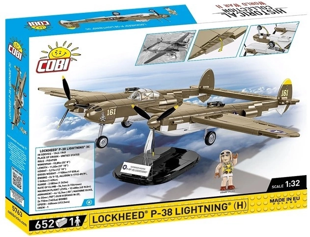 Stavebnice Letoun Lockheed P-38H Lightning