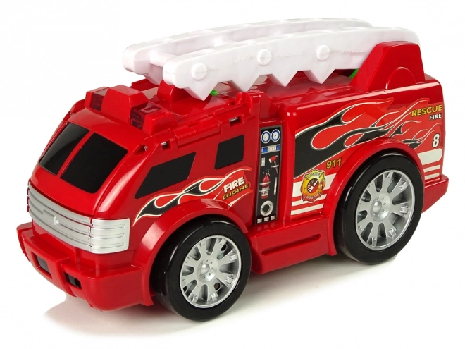 Auto Hasičský sbor Transformace Dragon 2v1 Hasičské auto