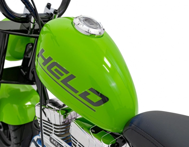 Chopper Warrior Zelený motocykl