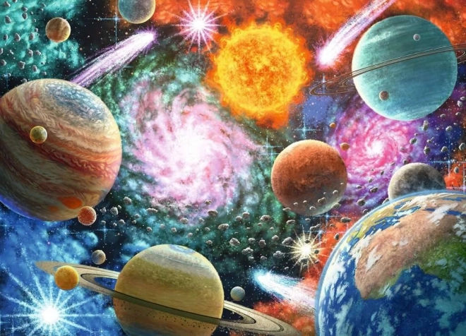 Ravensburger puzzle Ve vesmíru XXL 100 dílků