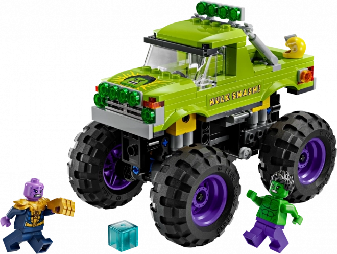 Lego Marvel hulkův truck vs thanos
