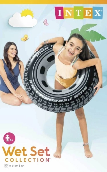 Nafukovací kruh Pneumatika 91cm