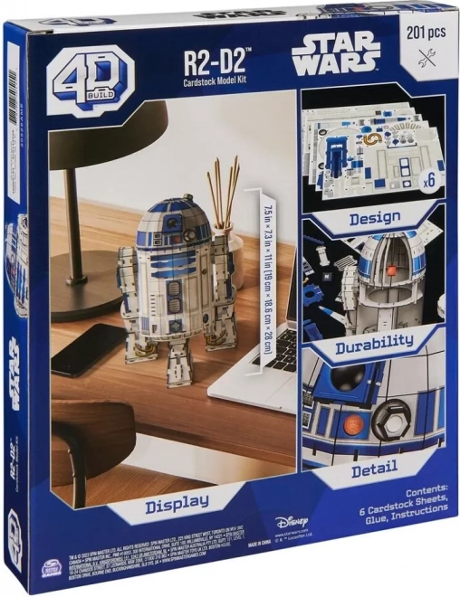 Fdp 4d puzzle star wars robot r2-d2