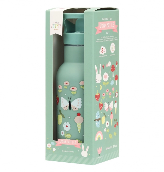 A Little Lovely Company Nerezová lahev na pití 500 ml – Radost