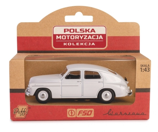 Vozidlo PRL WARSZAWA M20 - bílé