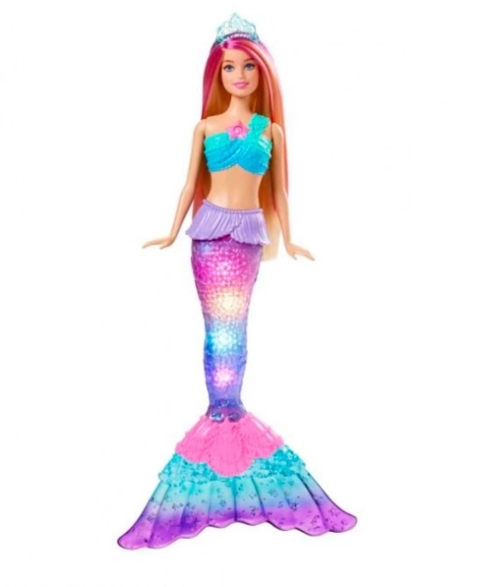 Panenka Barbie Malibu Mořská panna se světélky