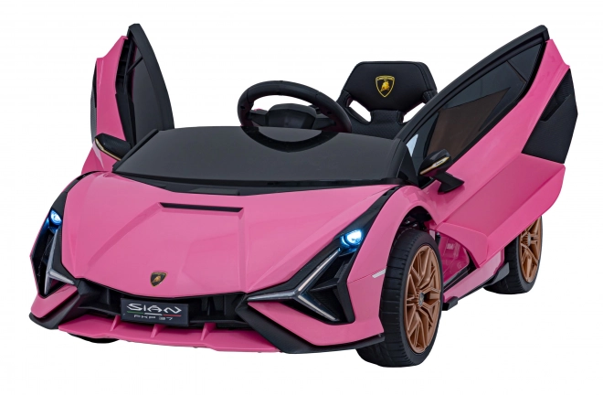 Lamborghini SIAN dětské auto na baterii s ovladačem – Růžové