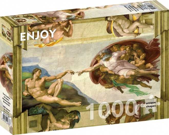 Puzzle Michelangelo Buonarroti: Stvoření Adama 1000 dílků