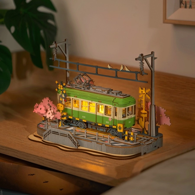 3D dřevěná skládačka Sakura stanice