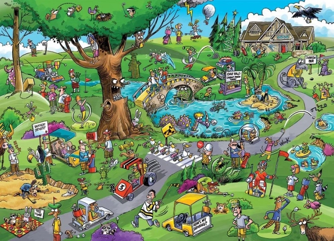 Puzzle DoodleTown: Typický golf 1000 dílků